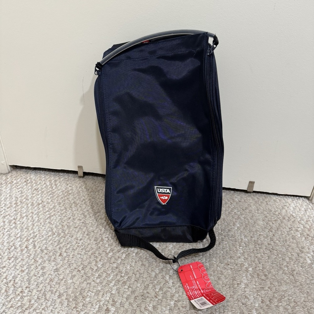 Wilson Tennis Shoe Bag U.S. Open FireBall Logo USTA Blue - NWT - Picture 3 of 7